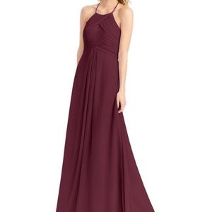 Azazie Cabernet bridesmaid dress
